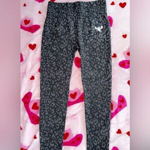 Kids Gray Leopard Print Pants